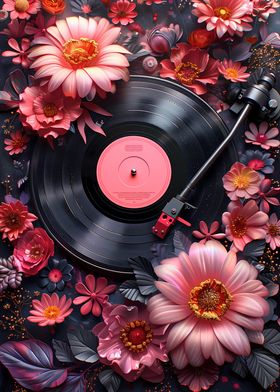 Floral Vinyl Melodies