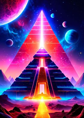 Neon Pyramids