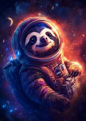 Space Explorer Sloth