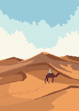 Desert Scenery Pixel