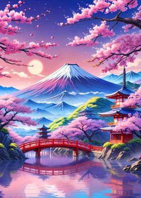 Fuji japanese beautiful