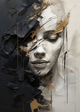 Abstract art of woman