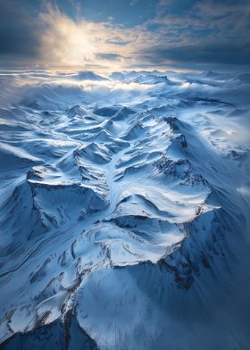 USA Alaska Snowy Mountains