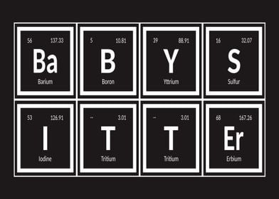 Babysitter Periodic Table