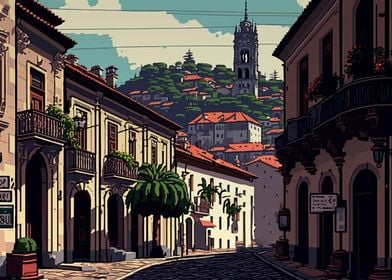  Braga City Pixel Art