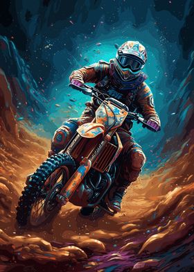 Dirt Bike Space Astronaut