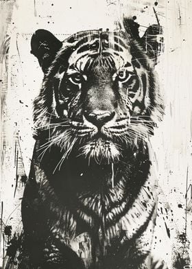 Black and White Tiger