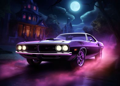 Classic car Plymouth Cuda