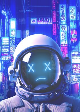 Cyberpunk Astronaut Style