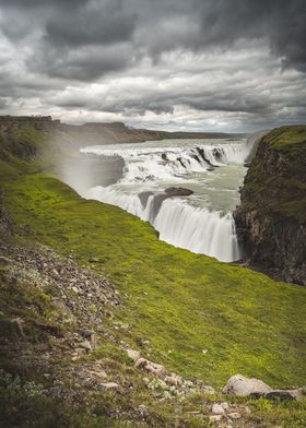 Iceland Gullfoss Waterfall