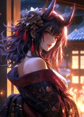 Demon Samurai Girl