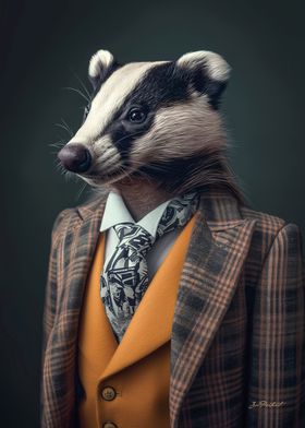 Badger Portrait