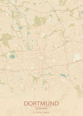 Dortmund Germany City Map