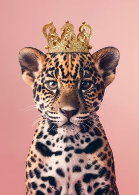 Cheetah King Pastel Crown