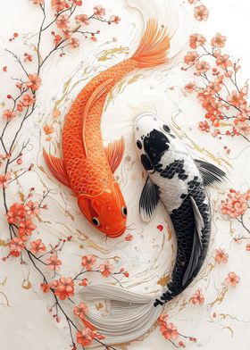 beautiful koi fish