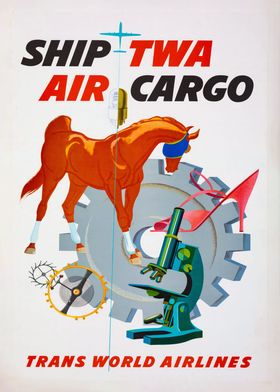 TWA Vintage Air Cargo Art