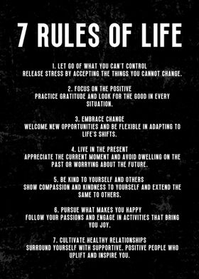 7 rules of life