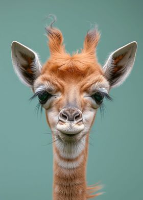 Cute Giraffe Animal Art