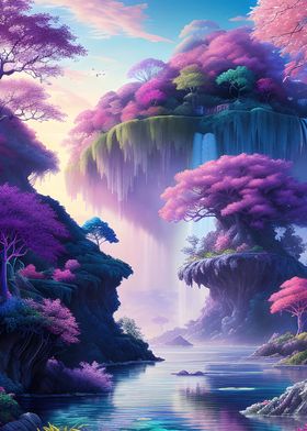 Colorful Fantasy Landscape