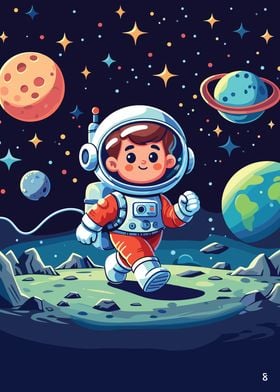 A kid on Space