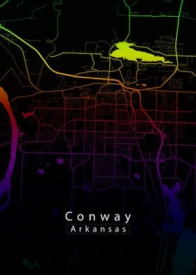 Conway Arkansas City Map