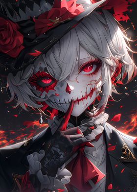 Gothic Joker Anime Girl