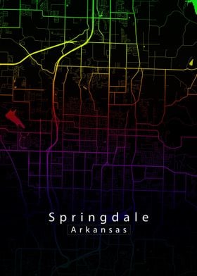 Springdale Arkansas Map