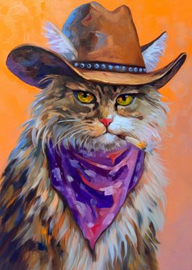 Kitten Cowboy Smoking