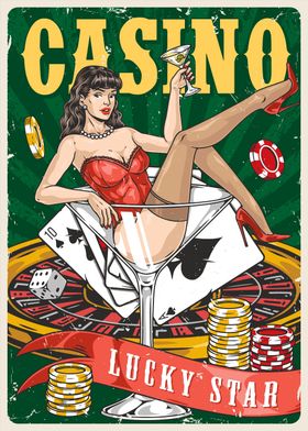 Casino Pin Up Girl