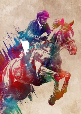 Horse Rider sport art