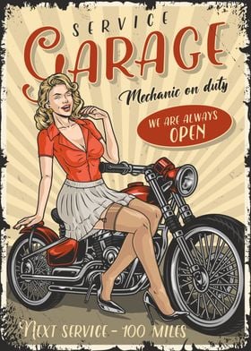 Garage Service Girl