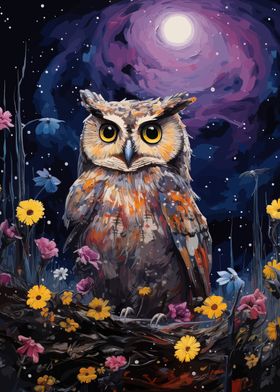 Owl Wildlife Art