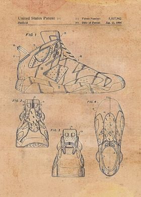 Sneaker J 6 Blueprint