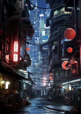 Futuristic Yakuza Japan