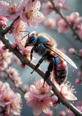 Cherry Blossom Bee