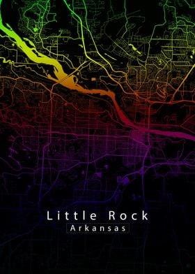 Little Rock Arkansas Map