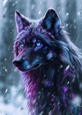 Fantasy Wolf Blue eyes