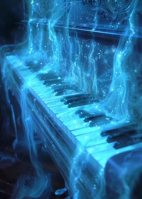 Blue Smoke Cosmic Piano 