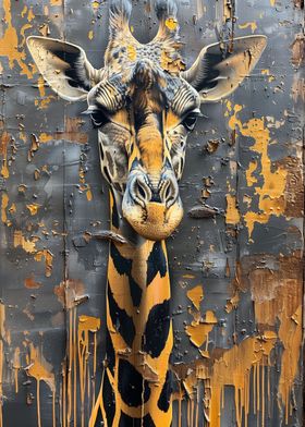 Giraffe Tan Wall Art