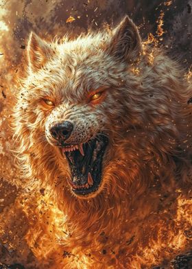 Fire wolf