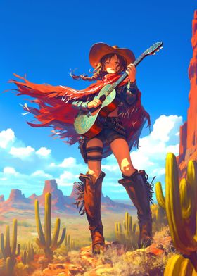 Cow Girl x Acoustic Guitar