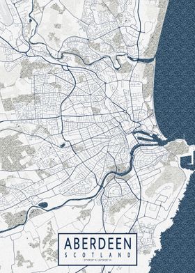 Aberdeen City Map Coastal