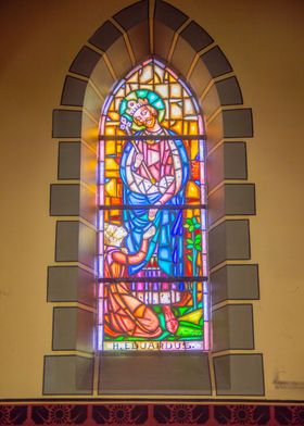 Colorful stained glass