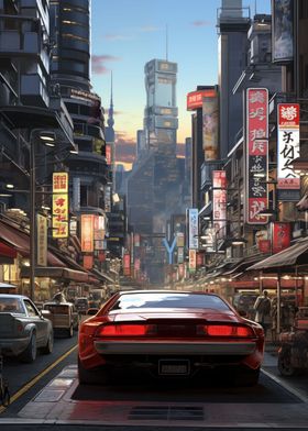 Futuristic Yakuza Japan