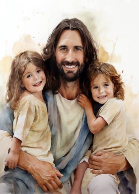 JESUS WITH THE CHILDREN