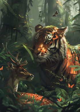 Tiger Deer Fairy Tale