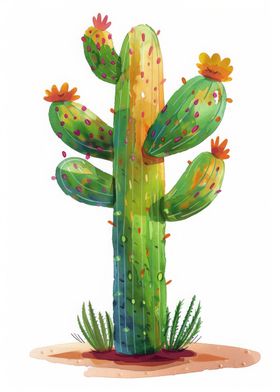 Cactus Watercolor