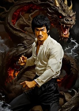 Bruce Lee Dragon Angry