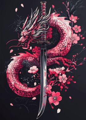 Japanese Dragon Katana