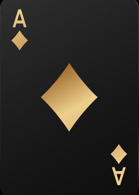 ace of diamonds gold card